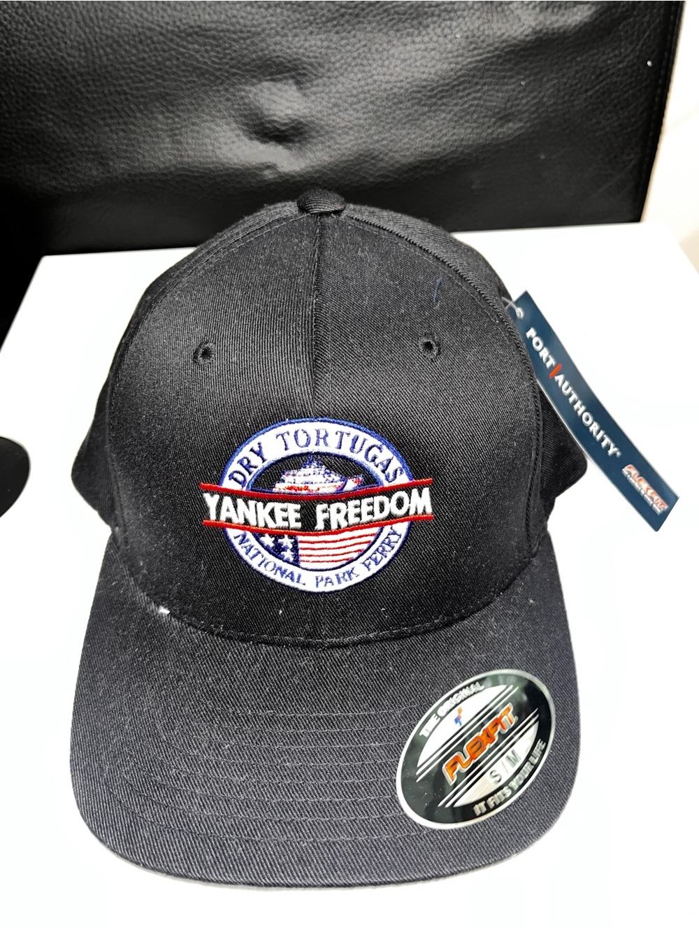 Port Authority Black Cap with Gray Underside